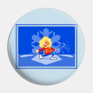 Winter Clown Pin