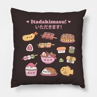 Cute Japan Food Sushi Ramen Itadakimasu Pillow