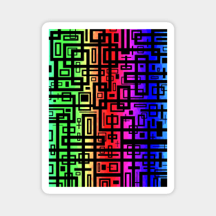 Geometric Abstract Design Magnet