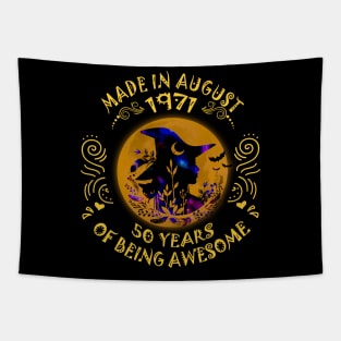 Witch Made In August 1971 50 Years Of Being Awesome Tapestry