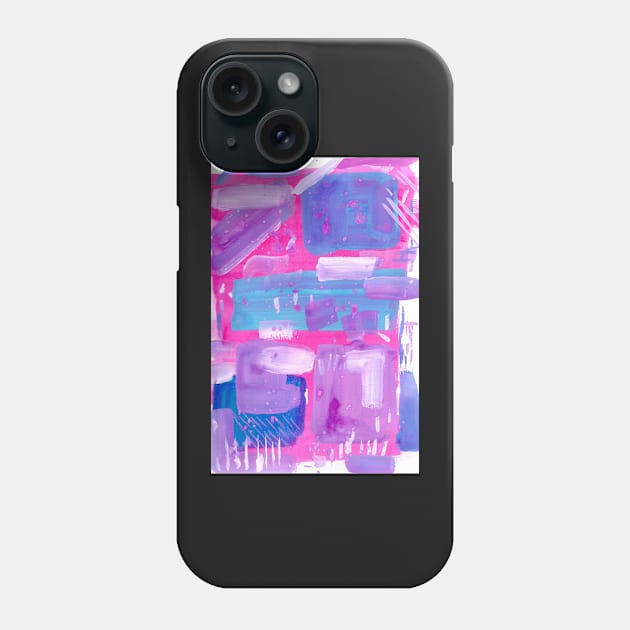 Three colour abstract Phone Case by Colzo Art