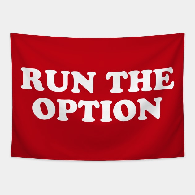 Run the Option // Vintage Football Tapestry by SLAG_Creative