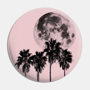 Palms and moon Pin