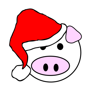 Christmas Pig Emoji T-Shirt