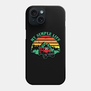 My Simple Life Unisex Camping Retro Phone Case