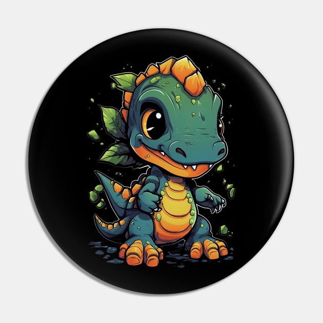 Cute Dinosaur Pin by difrats