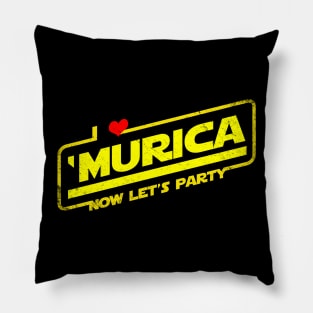 Proud American 4th of July Independence Day Murica Party Pillow