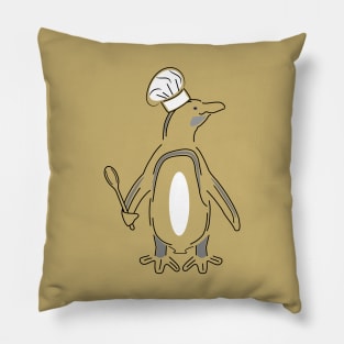 Chef Penguin Pillow