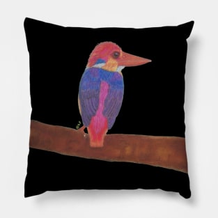 Oriental dwarf kingfisher Pillow