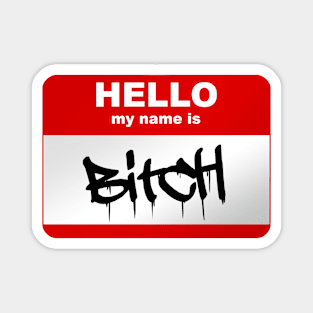 Hello my name is Bitch Magnet