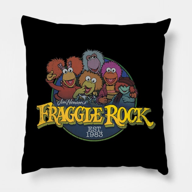 Fraggle Rock 1983 Pillow by Young Forever