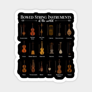 Various bowed string instruments Magnet