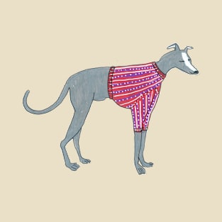 Greyhound In A Sweater T-Shirt