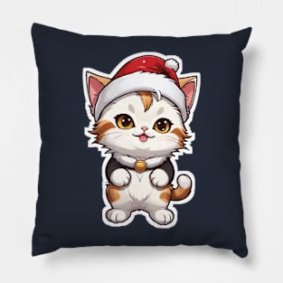 Cat Christmas Pillow