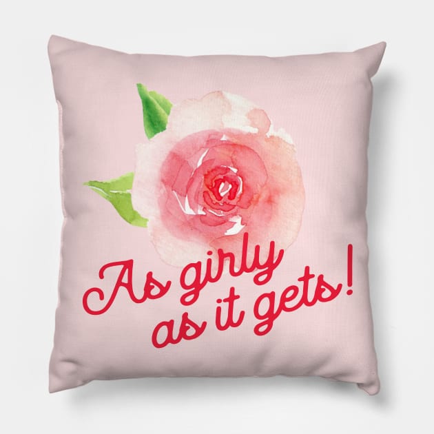 As girly as it gets Pillow by ApricotBlossomDesign