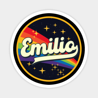 Emilio // Rainbow In Space Vintage Style Magnet