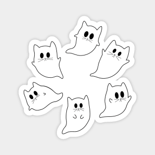Ghost Cats Magnet