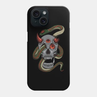 Evil skulls and tricky snakes Phone Case