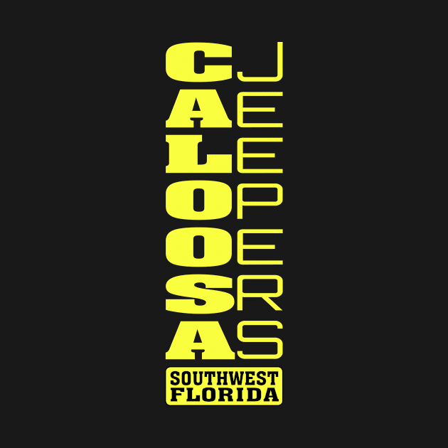 Yellow Vertical Logo by Caloosa Jeepers 