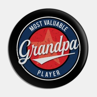 Grandpa - Most Valuable Player Pin