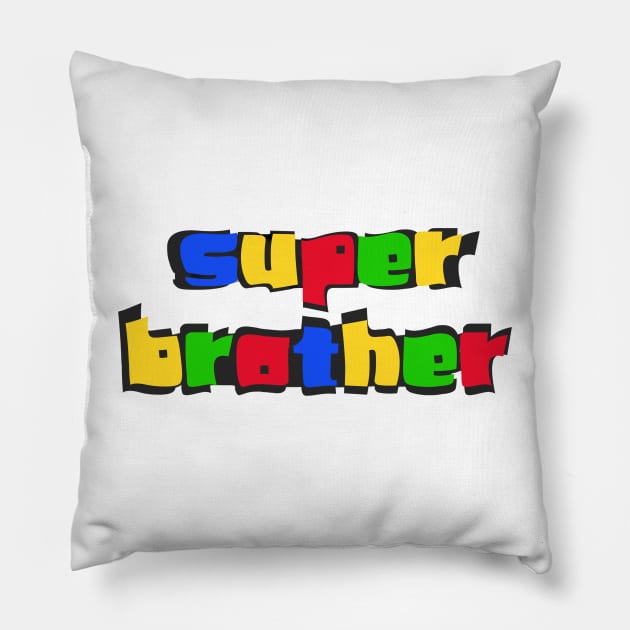 Superhero Super Big Brother Matching Sibling Pillow by Prossori