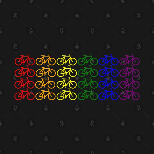 Rainbow Bicycles by e s p y