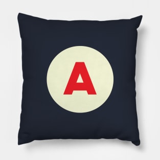 Vintage A Monogram Pillow