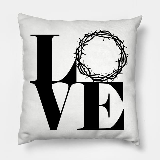 love christian Pillow by worshiptee