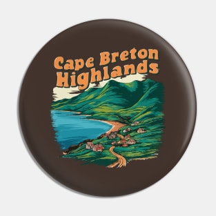 Cape Breton Highlands. Canadian Island Pin