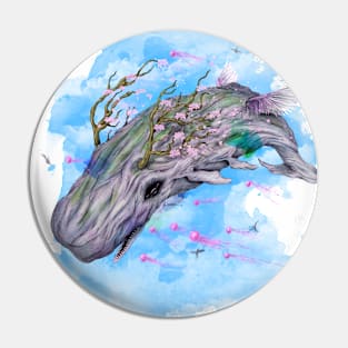 Flying Cachalot Pin