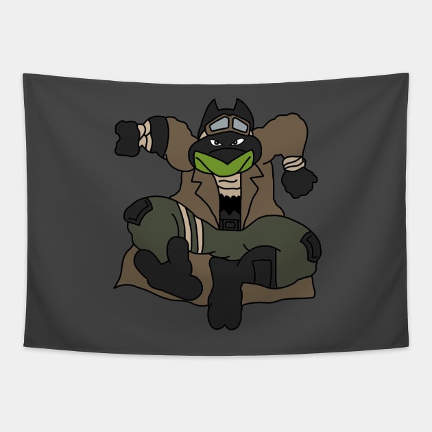 Teenage Mutant Bat-Turtle Tapestry by SimplePeteDoodles