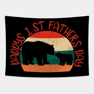 Daddy's 1st Father's Day T Shirt Tapestry