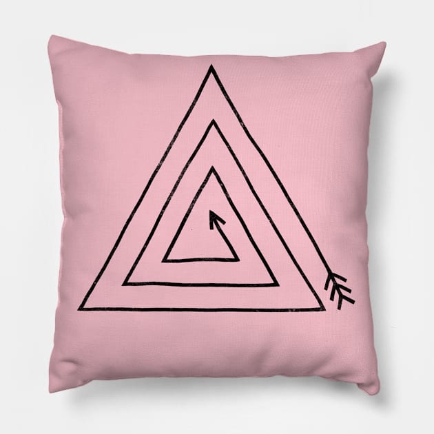 Arrow Triangle option Pillow by Terry Fan