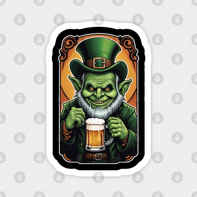 St Patricks Day Leprechaun 1 Magnet by Grave Digs