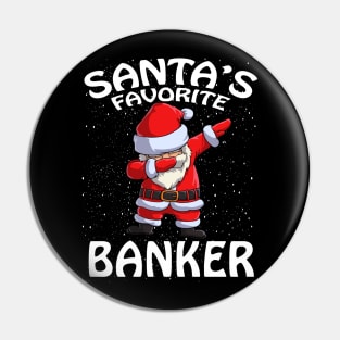 Santas Favorite Banker Christmas Pin