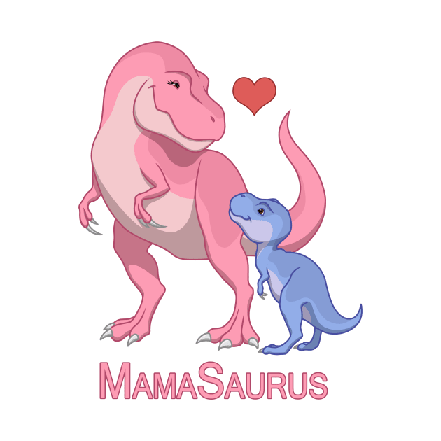 Mamasaurus Mommy & Baby Boy T-Rex Dinosaurs by csforest