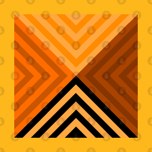 Black and Orange Triangular by XTUnknown
