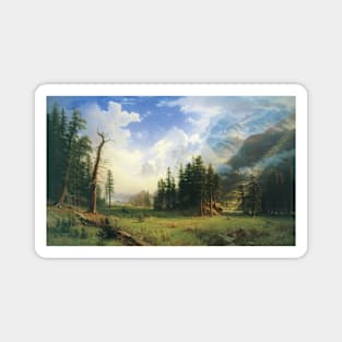 Mountain Landscape by Albert Bierstadt Magnet