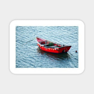 Red Fishing Boat Magnet