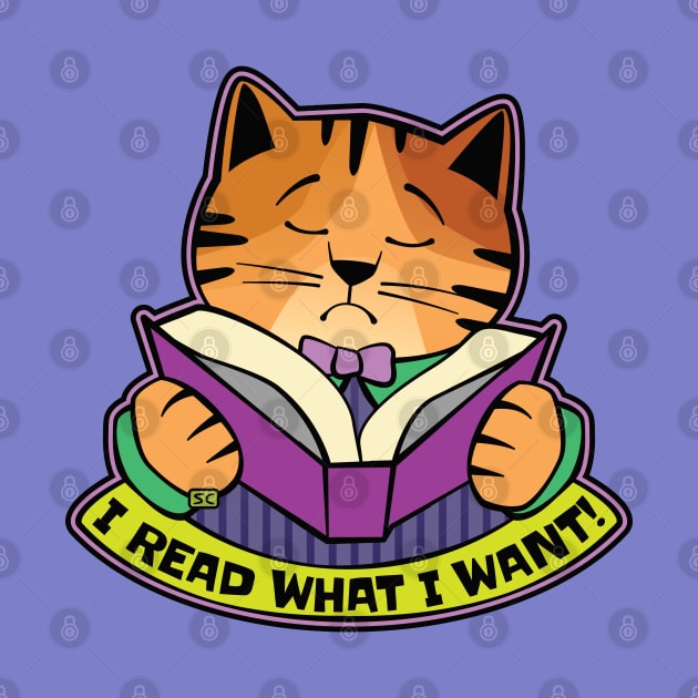 I Read What I Want Cat by Sue Cervenka