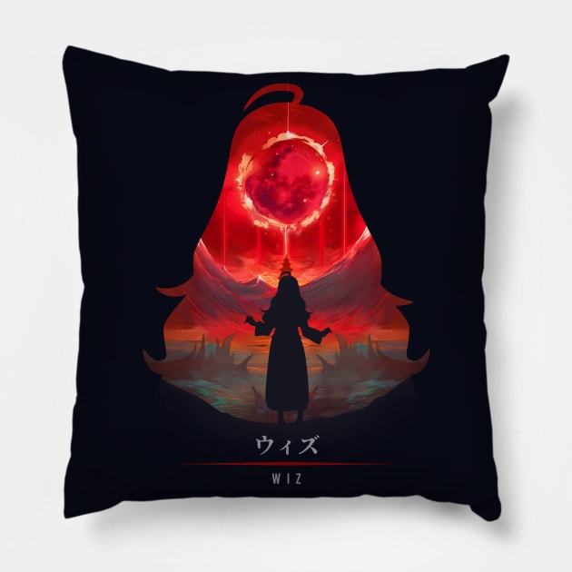 Wiz - Bloody Illusion Pillow by The Artz