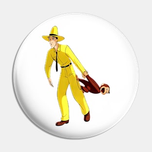 Curious George Man In The Yellow Hat 6 Pin