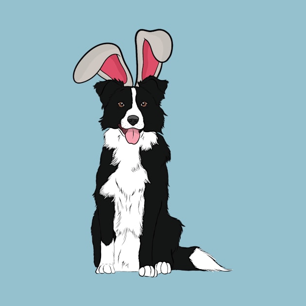 Border Collie - Happy Easter by rmcbuckeye