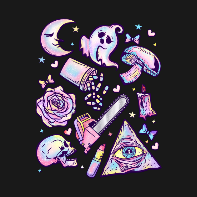 Creepy Cute Aesthetic Pastel Goth Kawaii Chibi Gift Pastel Goth