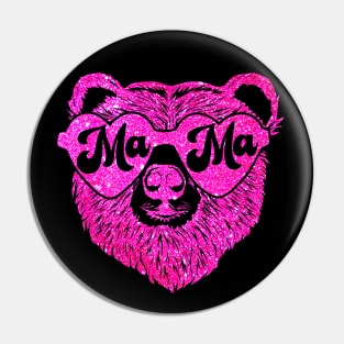 Groovy Mama Bear Mommy New Mom Mother's Day Baby Shower Pin