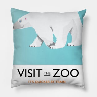 Visit The Zoo Polar Bear Pillow