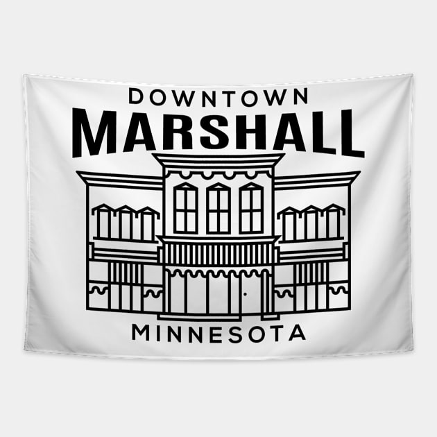 Downtown Marshall MN Tapestry by HalpinDesign