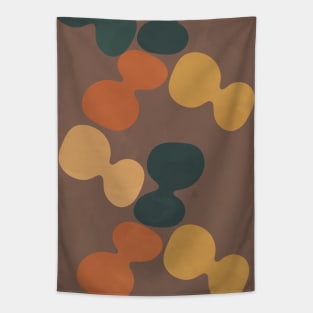 Nordic Earth Tones - Abstract Shapes 4 Tapestry