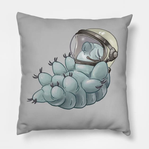 Tardigrade Astronaut Pillow by alekivz