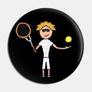 Tennis Player Pin